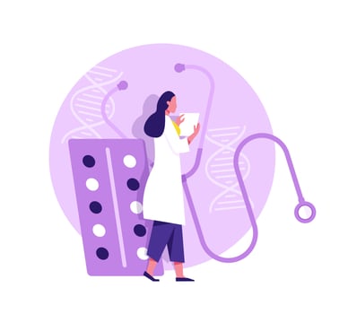 Medical landing page. Online clinical consult with diverse doctors. Healthcare vector concept. Medical doctor, clinic consultation webpage, medicine hospital illustration