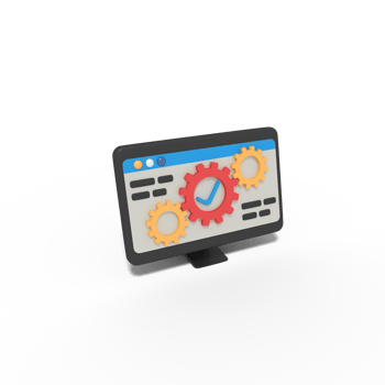 3d illustration of network setup complete png