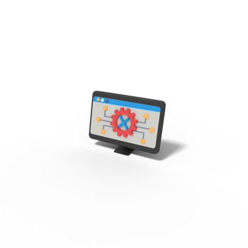 3d illustration of error network settings png
