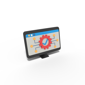 3d illustration of network setup complete png