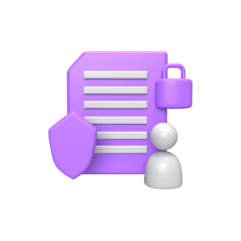 Data secure. 3d render illustration png