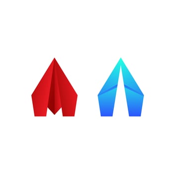 Paper plane Vector icon design illustration