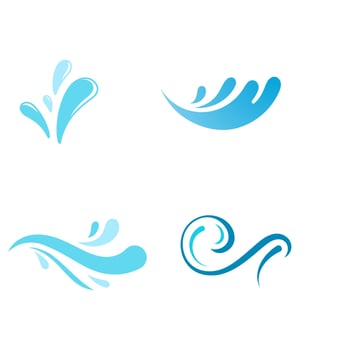 water splash icon vector illustration