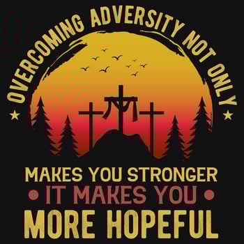 Vintage god faith tshirt design vector