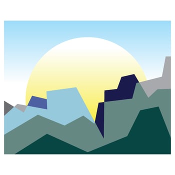 Mountain Landscape design nature illustration Image concept vector