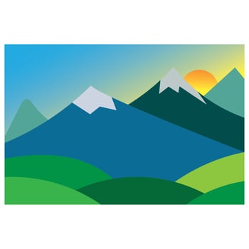 Mountain Landscape design nature illustration Image concept vector