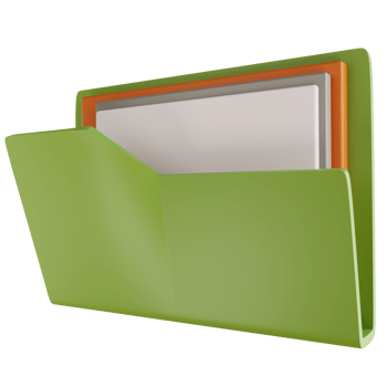 3D illustration folder png