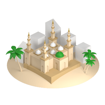 nabawi mosque 3d icon png