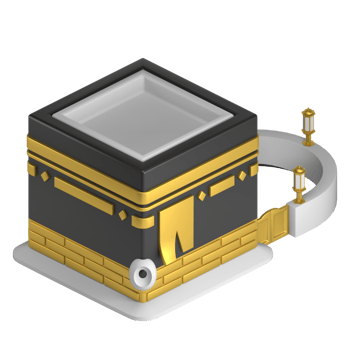 kaabah mosque 3d icon png