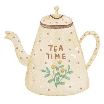 Teapot Watercolor Illustration png
