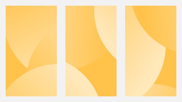 Minimal background design with a circle soft ornage gradient. Vector horizontal template for digital lux business banner, invitation, minimal voucher, gift certificate, and related about background