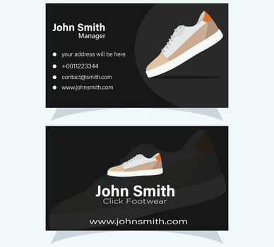 Shoe on stones vector design isolated on orange background. Shoe logo template design.