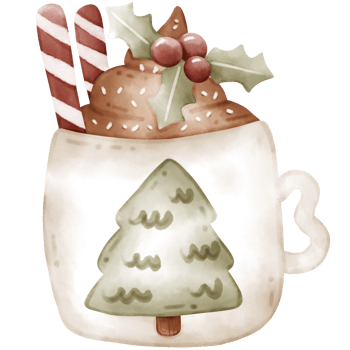 christmas mug chocolate png