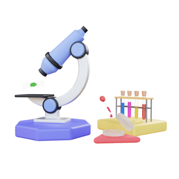 3d render labolatory clinic research png