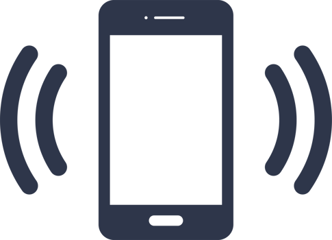 Ringing phone simple icon. Smartphone ringing sign. Smartphone or mobile phone ringing illustration. png