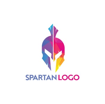 Spartan logo. Old Vintage Antiques Spartan warrior vector design