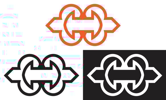 arrow vector logo design, arrow icon template for business