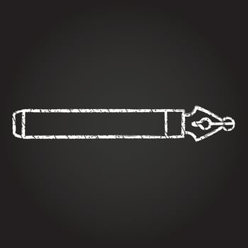 Fountain Pen Chalk Drawing vector