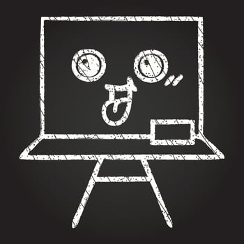 Blackboard Chalk Drawing vector
