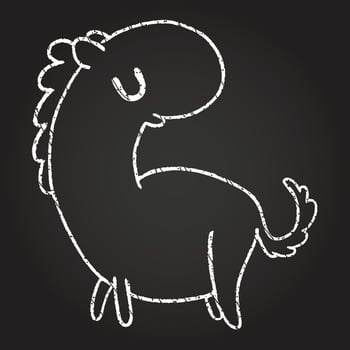 Horse Chalk Drawing vector