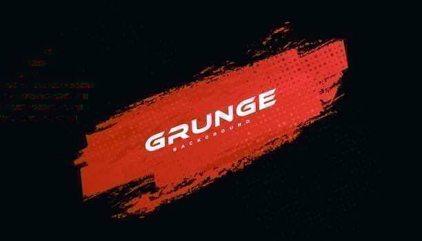Abstract Red Grunge Background with Halftone Style. Brush Stroke Illustration for Banner, Poster, or Sports. Scratch and Texture Elements For Design vector