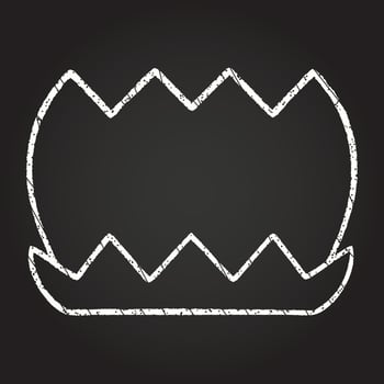 Flower Chalk Drawing vector