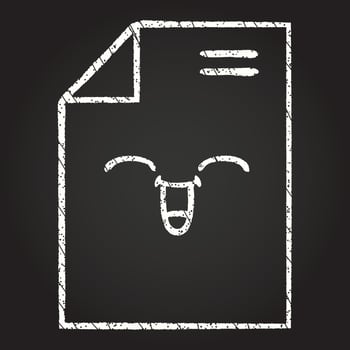 Paper Chalk Drawing vector