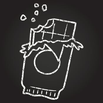 Candy Bar Chalk Drawing vector