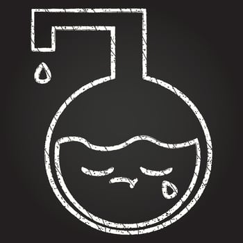 Science Experiment Chalk Drawing vector