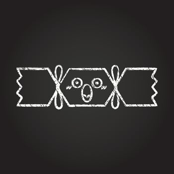 Christmas Cracker Chalk Drawing vector