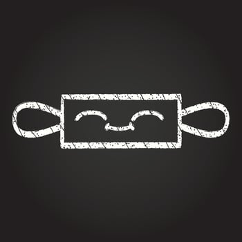 Rolling Pin Chalk Drawing vector