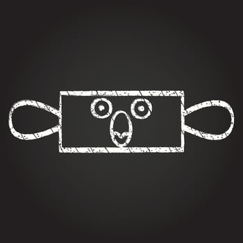 Rolling Pin Chalk Drawing vector