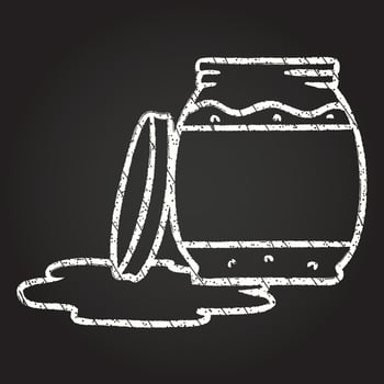 Jam Jar Chalk Drawing vector