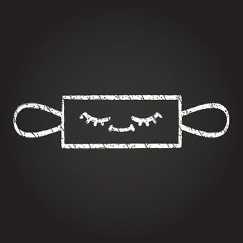 Rolling Pin Chalk Drawing vector