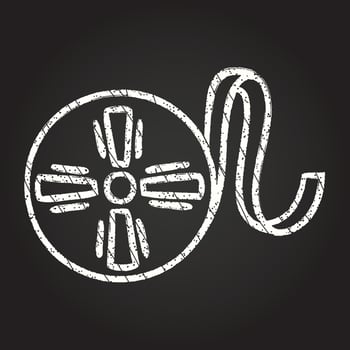 Film Reel Chalk Drawing vector