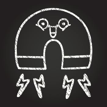 Magnet Chalk Drawing vector