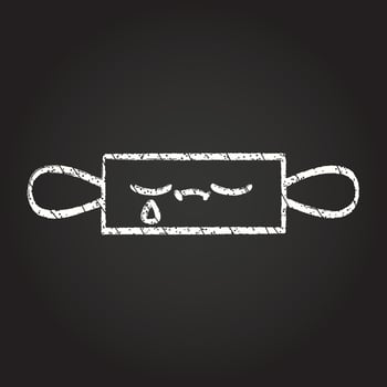 Rolling Pin Chalk Drawing vector