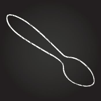Spoon Chalk Drawing vector