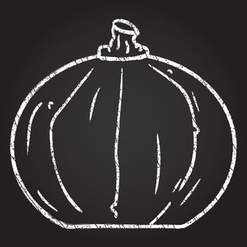 Pumpkin Chalk Drawing vector