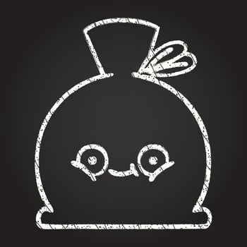 Sack Chalk Drawing vector