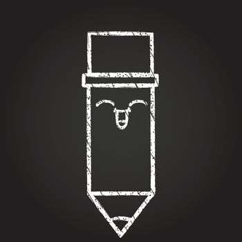 Pencil Chalk Drawing vector