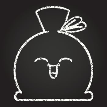 Bag Chalk Drawing vector