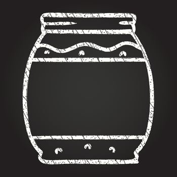 Jam Jar Chalk Drawing vector