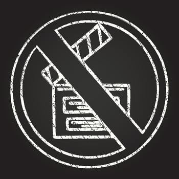 Film Ban Chalk Drawing vector