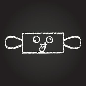 Rolling Pin Chalk Drawing vector