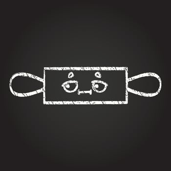 Rolling Pin Chalk Drawing vector