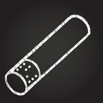 Cigarette Chalk Drawing vector