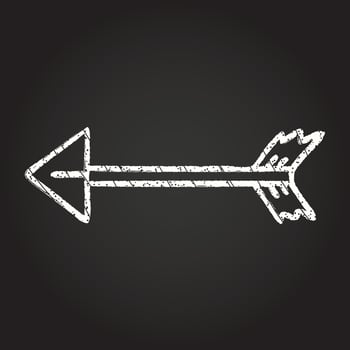Arrow Chalk Drawing vector