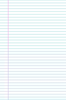 Notebook paper background. Line note document vector