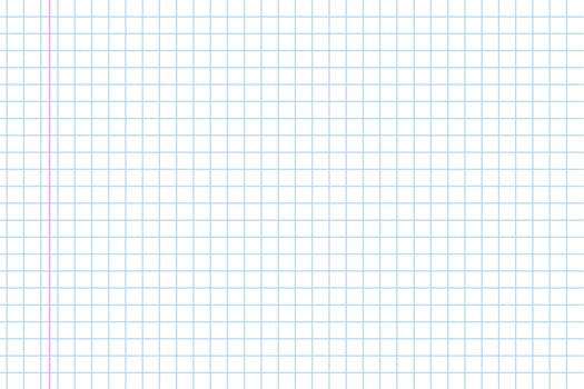 Notebook paper background. Grid note document vector